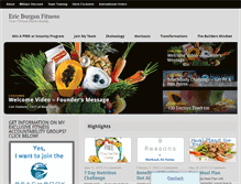 Tablet Screenshot of ericburganfitness.com